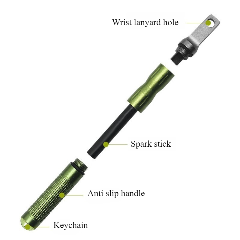Ferro Rod Striker - Przenośny, wodoodporny zapalnik kremowy do sytuacji