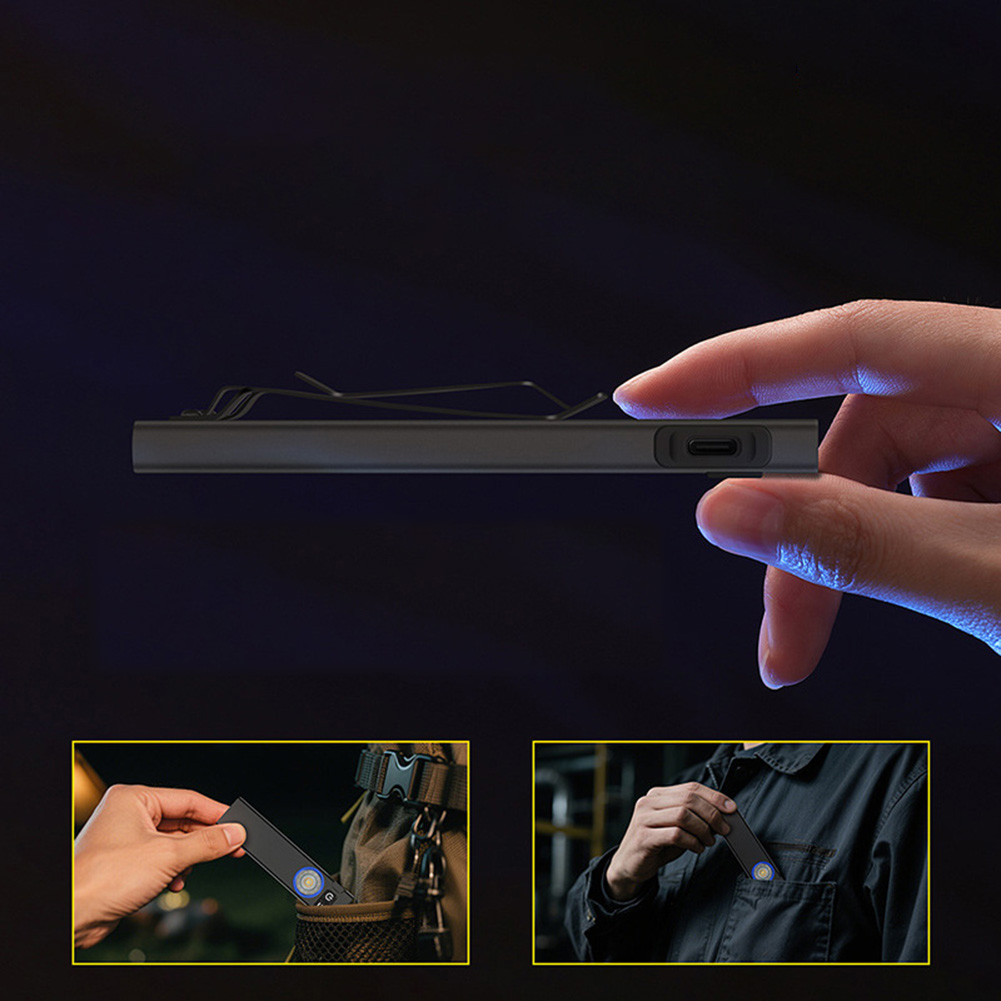 Edc Carry Clip - Latarka USB-C o mocy 650 lumenów,