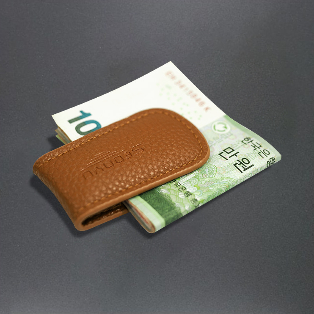 Money Clip Magnetic - Luksusowy portfel magnetyczny z naturalnej skóry
