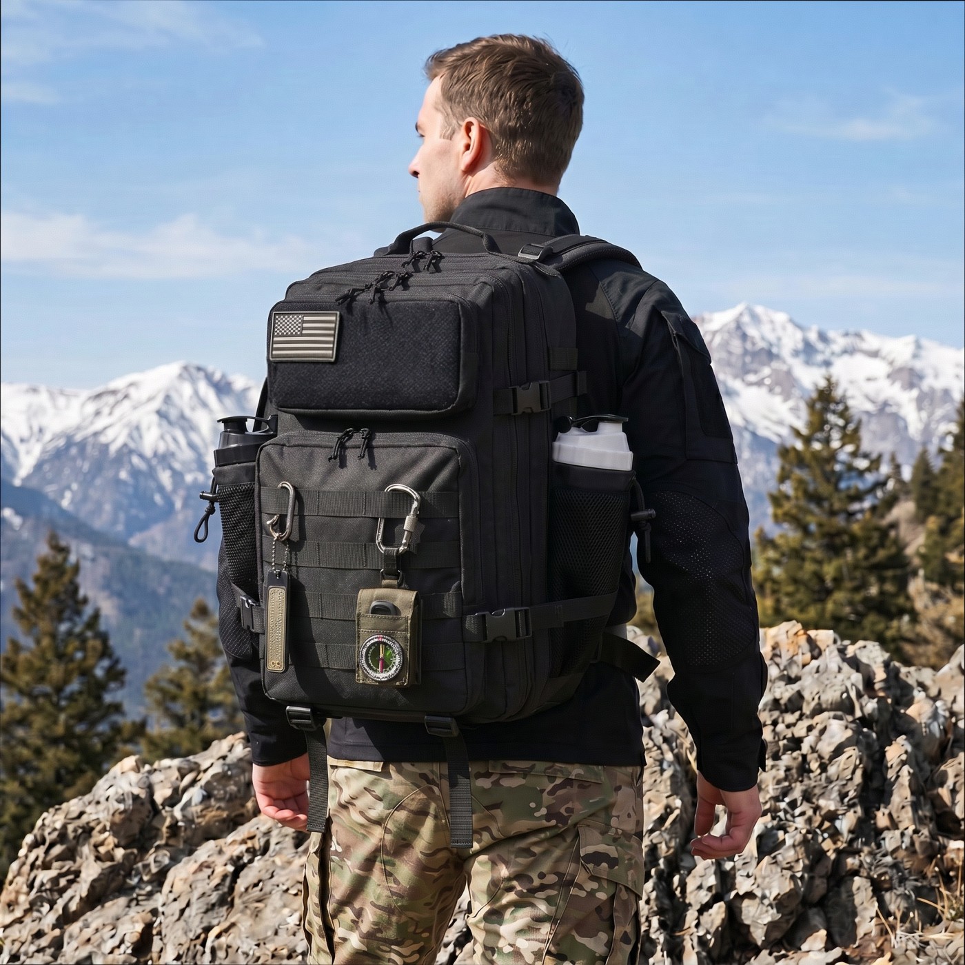 Edc Concealed Carry Bag - Plecak wędkarski taktyczny o dużej pojemności