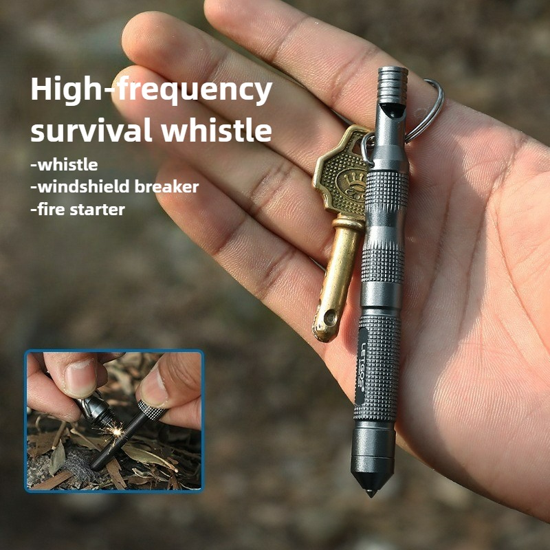 Ferro Rod Striker - Wielofunkcyjny gwizdek survivalowy wysokiej częstotliwości, sprzęt