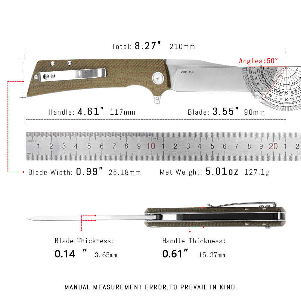 Nóż składany Shooziz XUN112 ED – Edc Carry Clip recenzja i cena