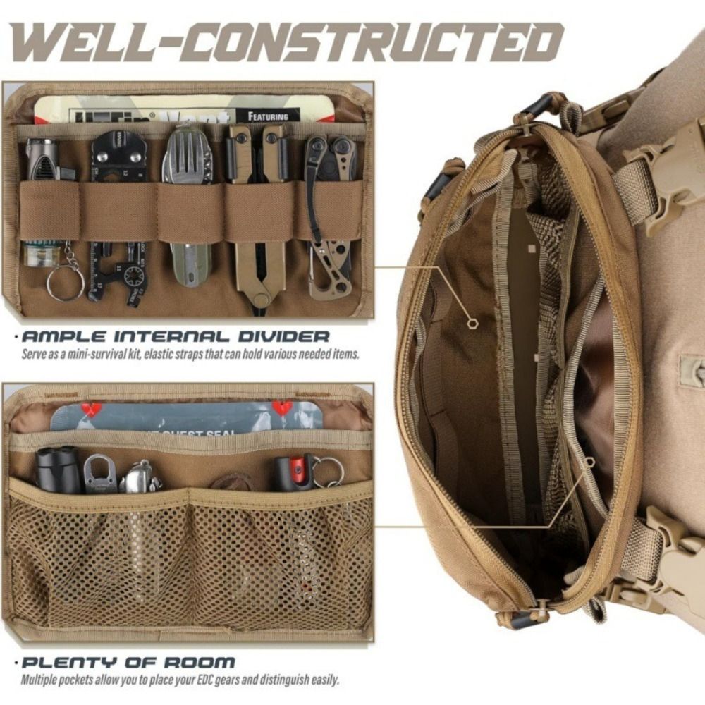 Modna męska torba na klatkę pi – Edc Carry Items recenzja i cena