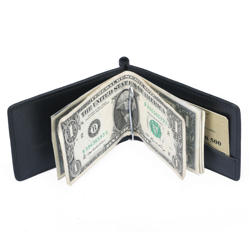 Nowy Mini męski skórzany portf – Money Clip Magnetic recenzja i cena