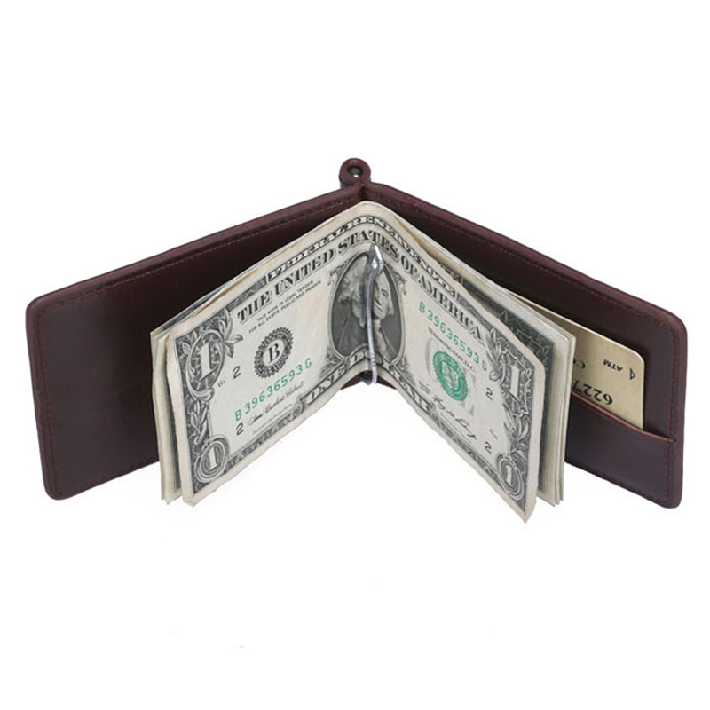 Nowy Mini męski skórzany portf – Money Clip Magnetic recenzja i cena