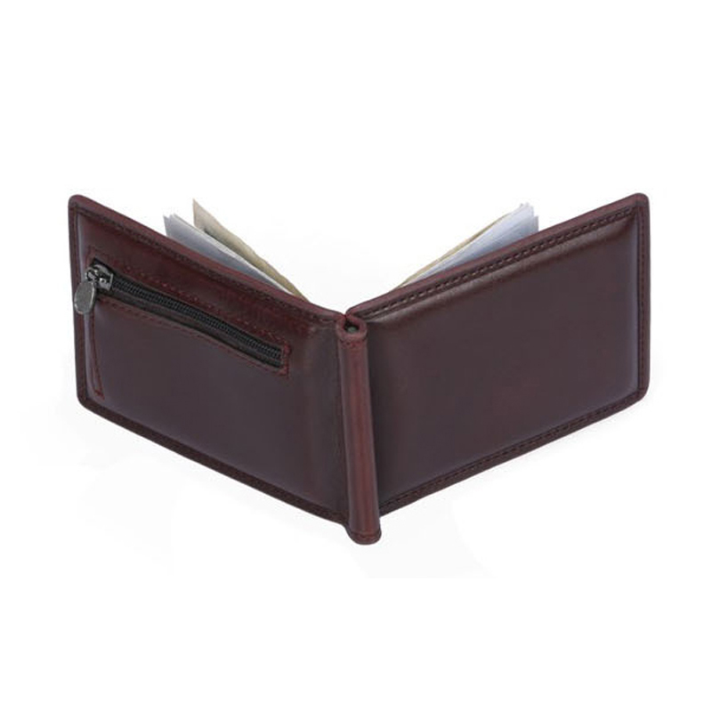 Nowy Mini męski skórzany portf – Money Clip Magnetic recenzja i cena