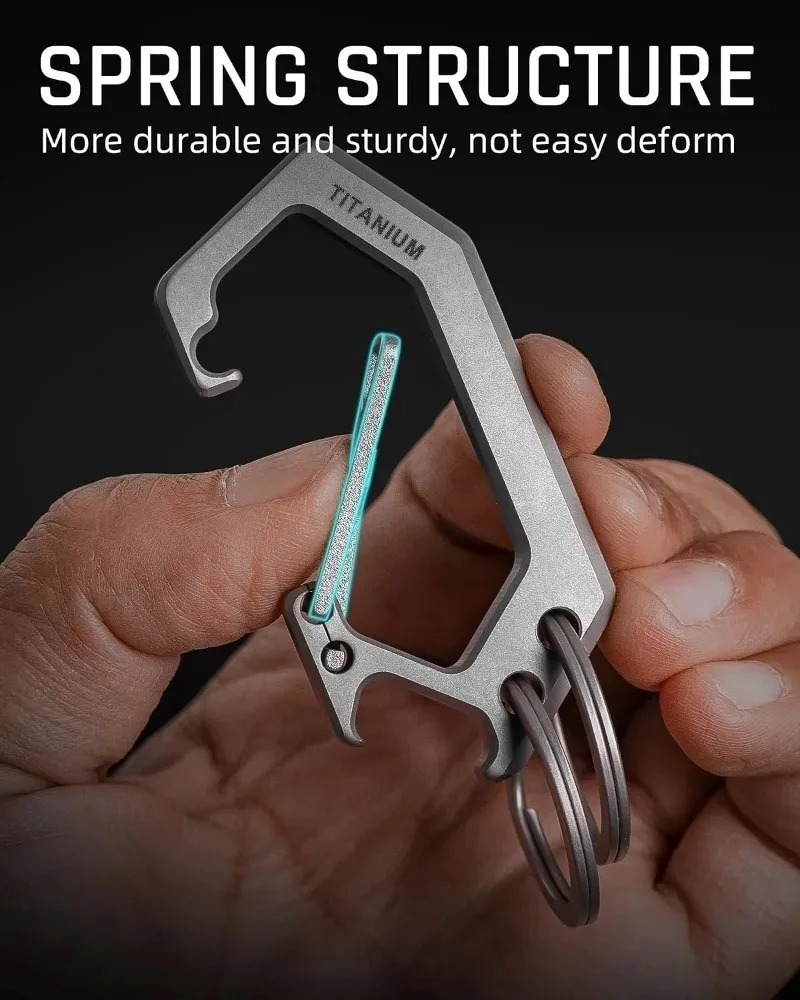 Tytanowy brelok do kluczy w ks – Bottle Opener Keyring recenzja i cena