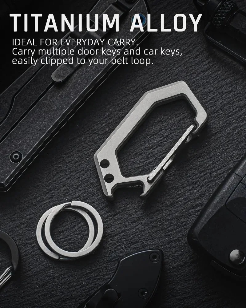 Tytanowy brelok do kluczy w ks – Bottle Opener Keyring recenzja i cena